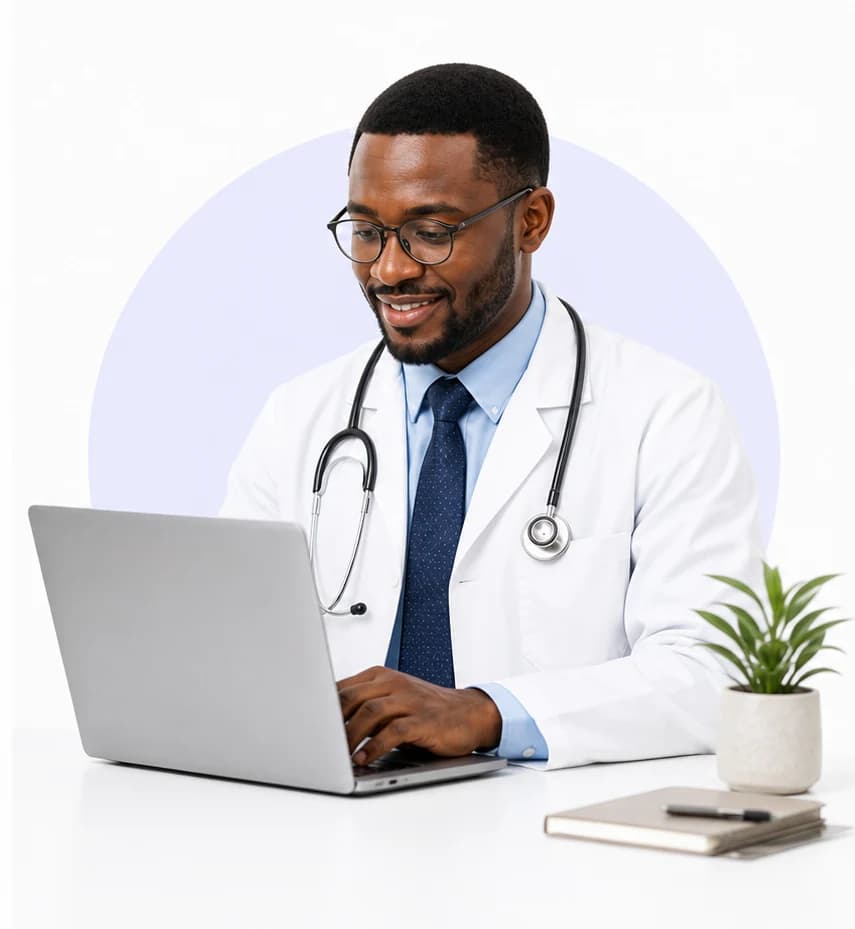 Provider coordinating care with AIMS